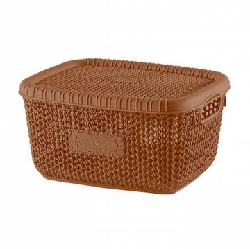 Корзина для хранения с крышкой Violet House 1009 Виолетта Cream, 14*21*27 см, 5 л (1009 Виолетта CREAM с/кр. 5 л) Корзина для хранения с крышкой Violet House 1009 Виолетта Cream, 14*21*27 см, 5 л (1009 Виолетта CREAM с/кр. 5 л)