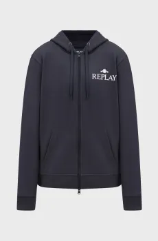 Мужское темно-серое худи Серый L Replay M6528A.000.M23836