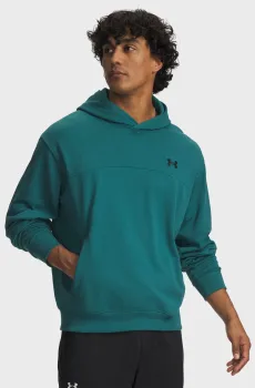 Мужское зеленое худи UA Rival LW Hoodie Зеленый S Under Armour 6012335-338