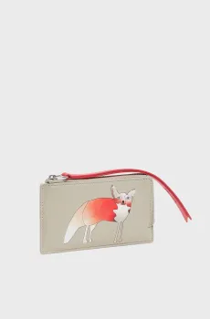 Женский бежевый кожаный кардхолдер Бежевый ONESIZE Bimba Y Lola 252BB1265.11001