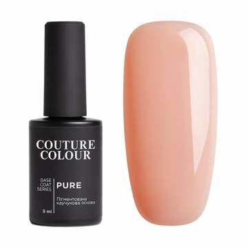 Камуфлирующая каучуковая база для гель-лака Couture Colour Pure Base Coat 05 Нюдовый, 9 мл