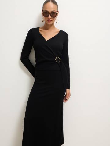 Mohito - Светр з вирізом-конвертом - чорний - L