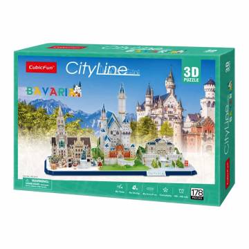 Тривимірний пазл CubicFun City line Баварія (MC267h) Тривимірний пазл CubicFun City line Баварія (MC267h)