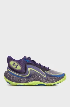 Фиолетовые кроссовки UA Spawn 6 Mid SOS Фиолетовый 11.5-13 Under Armour 3028337-500