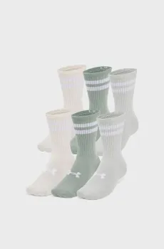 Носки (6 пар) UA Essential 6pk Crew Разноцветный 47.5-50.5 Under Armour 1387058-377