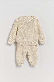 Reserved - Трикотажний комплект - кремовий - 572BF-01X