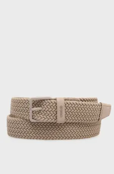 Мужской бежевый ремень Бежевый 110 HUGO 50563651;230