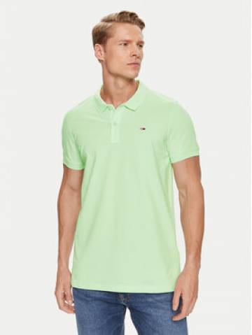 Tommy Jeans Поло DM0DM18312 Зелений Slim Fit Tommy Jeans Поло DM0DM18312 Зелений Slim Fit