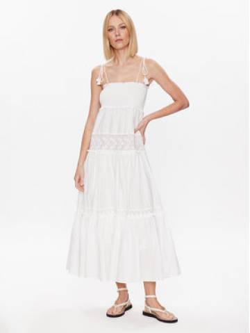 TWINSET Пляжна сукня 231LM2YEE Білий Relaxed Fit TWINSET Пляжна сукня 231LM2YEE Білий Relaxed Fit