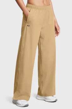 Женские бежевые спортивные брюки Armoursport Wide Leg Pant Бежевый L Under Armour 1386453-263