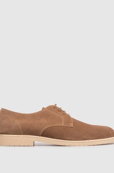 Коричневые замшевые дезерты