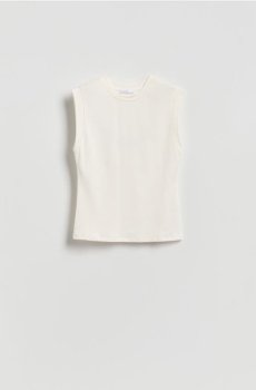 Reserved - Топ з віскози - кремовий - 344HT-01X