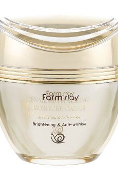 Восстанавливающий увлажняющий крем для лица Farmstay Snail Revitalizing Moisture Cream с муцином улитки, 50 мл