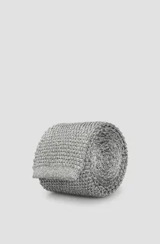 Мужской серый шелковый галстук Серый ONESIZE BOSS 50452210;041