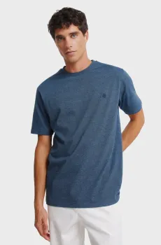 Мужская синяя футболка Синий XXL SPRINGFIELD 7122313