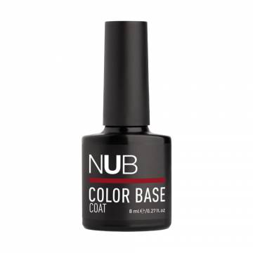 Цветная каучуковая база для гель-лака NUB Color Base Coat 19 Garnet, 8 мл Цветная каучуковая база для гель-лака NUB Color Base Coat 19 Garnet, 8 мл