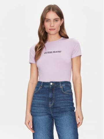 Guess Jeans Футболка W4YI03 J1314 Фіолетовий Slim Fit Guess Jeans Футболка W4YI03 J1314 Фіолетовий Slim Fit