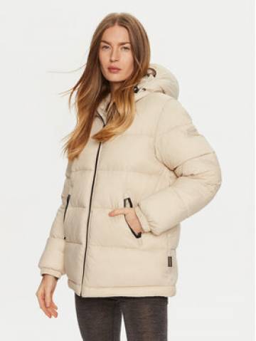 Napapijri Пуховик A-Box Logo NP0A4HZ2 Бежевий Regular Fit Napapijri Пуховик A-Box Logo NP0A4HZ2 Бежевий Regular Fit