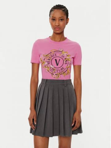 Versace Jeans Couture Футболка 78HAHC01 Рожевий Regular Fit Versace Jeans Couture Футболка 78HAHC01 Рожевий Regular Fit