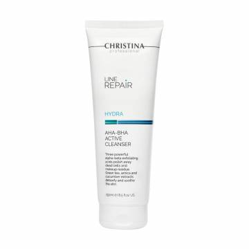 Средство для очищения лица Christina Line Repair Hydra AHA-BHA Active Cleanser с AHA-BHA кислотами, 250 мл Средство для очищения лица Christina Line Repair Hydra AHA-BHA Active Cleanser с AHA-BHA кислотами, 250 мл