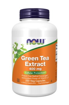 Уценка! Экстракт зеленого чая NOW Foods Green Tea Extract 400 мг, 250 капсул