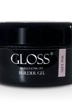 Уценка! Однофазный гель для ногтей Gloss Builder Gel UV/LED Soak Off, Nude Pink, 30 мл
