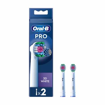 Насадки для электрической зубной щётки Oral-B Pro 3D White, 2 шт Насадки для электрической зубной щётки Oral-B Pro 3D White, 2 шт