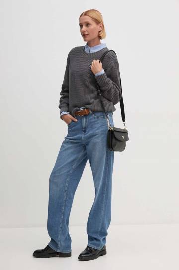 Хлопковый свитер Dkny цвет серый D2E4A119 Хлопковый свитер Dkny цвет серый D2E4A119