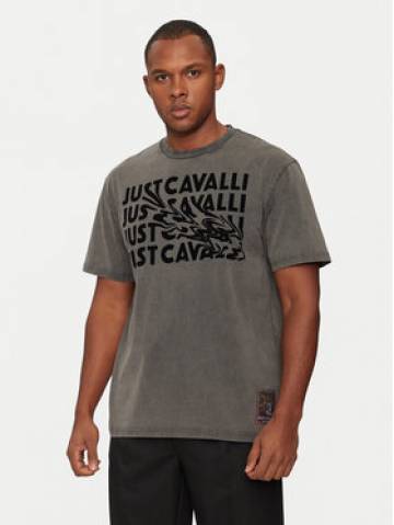 Just Cavalli Футболка 77OAHC05 Чорний Regular Fit Just Cavalli Футболка 77OAHC05 Чорний Regular Fit