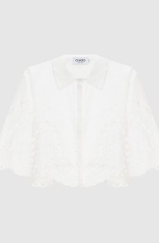 Белая укороченная блуза Storm