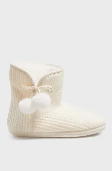 Женские белые тапочки DOLLY Белый 40-41 Etam 6541367