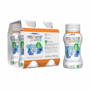 Энтеральное питание Nestle Resource 2.0 + Fibre от 3 лет, с нейтральным вкусом, 4*200 мл Энтеральное питание Nestle Resource 2.0 + Fibre от 3 лет, с нейтральным вкусом, 4*200 мл