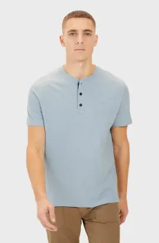 Мужское голубое поло Голубой S Camel Active 409740-5T04-43