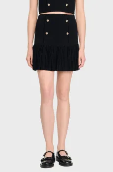 Женская черная юбка Черный 36 Sandro SFPJU01504_Black