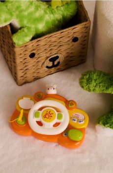 Іграшка - Інтерактивне кермо на батарейках - різнобарвний