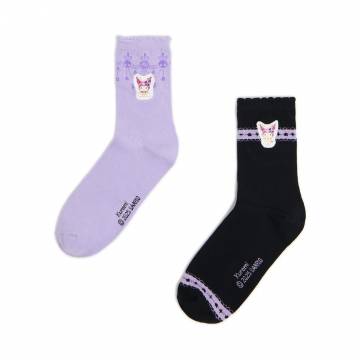 Cropp - Шкарпетки, 2 пари Kuromi - лавандовий Cropp - Шкарпетки, 2 пари Kuromi - лавандовий