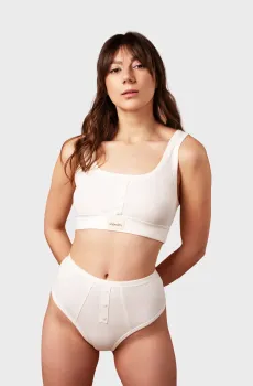 Женский белый топ Белый M brabrabra SLZ25301009