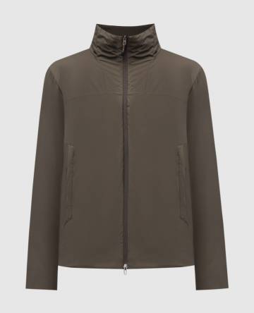 Куртка цвета хаки с принтом логотипа