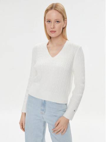 Tommy Hilfiger Светр WW0WW39017 Écru Regular Fit