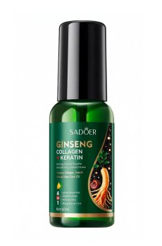 Масло для волос Sadoer Ginseng Collagen Keratin Nourish Hair Care Oil, 60 мл