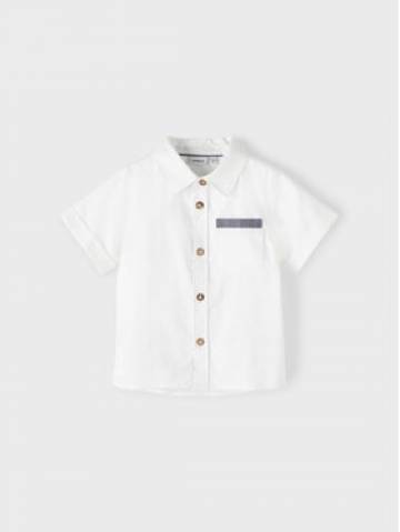 NAME IT Сорочка 13216662 Білий Regular Fit NAME IT Сорочка 13216662 Білий Regular Fit