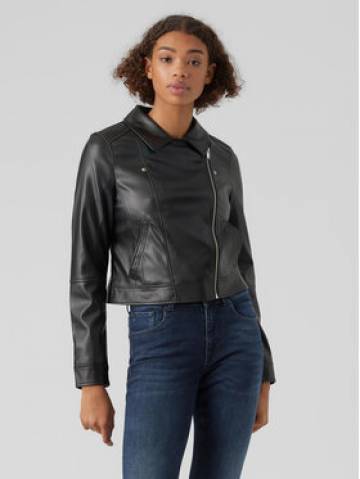 Vero Moda Куртка зі штучної шкіри Bella 10278269 Чорний Regular Fit Vero Moda Куртка зі штучної шкіри Bella 10278269 Чорний Regular Fit