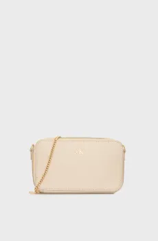 Женская бежевая сумка MINIMAL MONO Бежевый ONESIZE Calvin Klein LV04K1086G