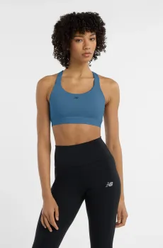 Женский синий топ NB Essential Train Синий L New Balance WB51035SET