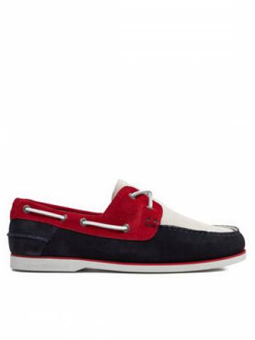 Tommy Hilfiger Мокасини Th Boat Shoe Core Rwb Suede FM0FM04630 Cиній