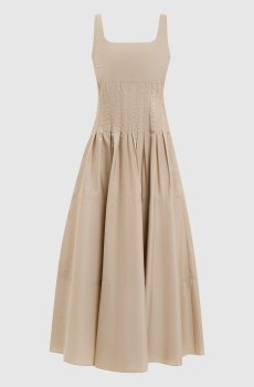 Бежевое платье FELTRE