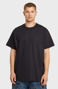 Мужская черная футболка Seam Черный L G-Star RAW D26449,C784