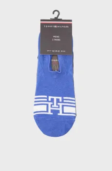 Мужские синие следы (2 пары) HIGH CUT Синий 39-42 Tommy Hilfiger 701232940