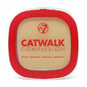 Уценка! Компактная пудра для лица W7 Catwalk Complexion Silky Smooth Powder Compact Beige, 7 г Уценка! Компактная пудра для лица W7 Catwalk Complexion Silky Smooth Powder Compact Beige, 7 г