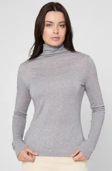 Женский серый гольф Серый S BOSS 50550639;058